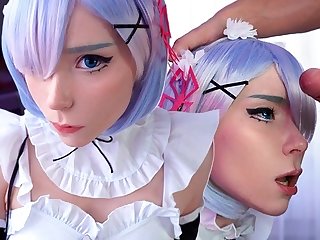 Meid Kawaii Maid Gives Deepthroat BJ to Boss With Oral Cumshot